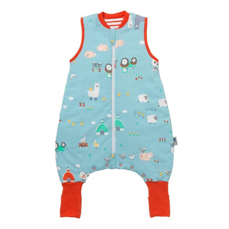 Sac de dormit cu picioruse si talpa antiderapanta Farmyard 80 cm + manseta 1.0 Tog - Slumbersac [3]