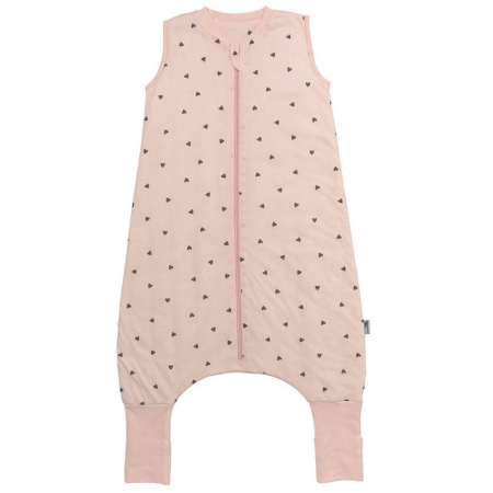 Sac de dormit copii - Sac de dormit cu picioruse si talpa antiderapanta Hearts 110 cm + manseta 1.0 Tog - Slumbersac