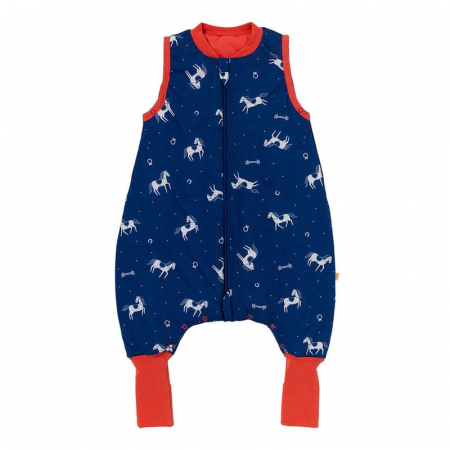 Sac de dormit 100 cm - Sac de dormit cu picioruse si talpa antiderapanta Horses 100 cm + manseta 1.0 Tog - Slumbersac