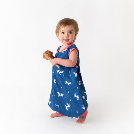 Sac de dormit cu picioruse si talpa antiderapanta Horses 110 cm + manseta 1.0 Tog - Slumbersac [2]