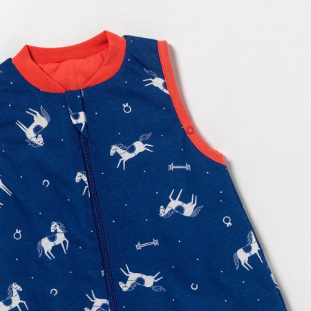 Sac de dormit cu picioruse si talpa antiderapanta Horses 120 cm + manseta 1.0 Tog - Slumbersac [3]