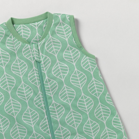 Sac de dormit cu picioruse si talpa antiderapanta Leaves 100 cm + manseta 1.0 Tog - Slumbersac [6]