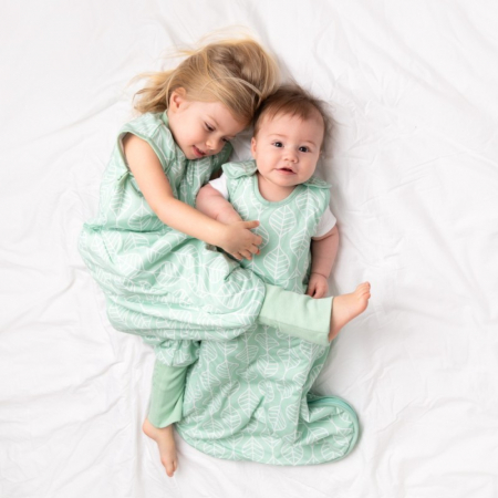 Sac de dormit cu picioruse si talpa antiderapanta Leaves 100 cm + manseta 1.0 Tog - Slumbersac [3]