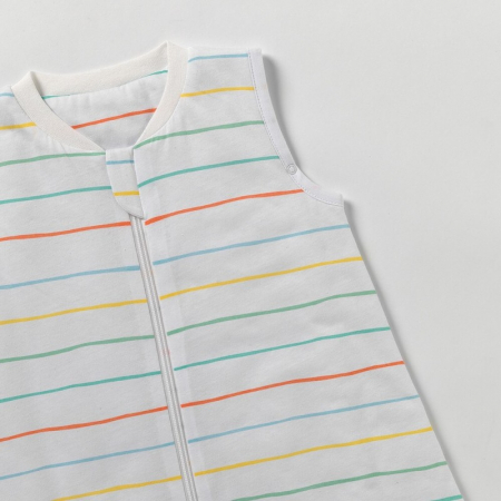 Sac de dormit cu picioruse si talpa antiderapanta Rainbow Stripes 90 cm + manseta 1.0 Tog - Slumbersac [3]