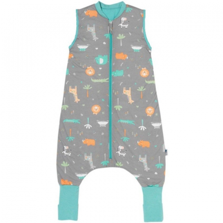 Sac de dormit copii - Sac de dormit cu picioruse si talpa antiderapanta Safari 110 cm + manseta 1.0 Tog - Slumbersac