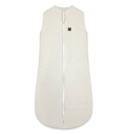 Sac de dormit copii - Sac de dormit, MimiNu, Premium, din bumbac interlock, cu fermoar, 3 - 12 luni, 2.5 Tog, Soft Beige