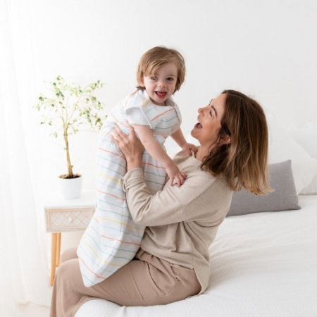 Sac de dormit Rainbow Stripes 90 cm 1.0 Tog - Slumbersac [1]