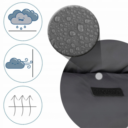 Sac de dormit Ricokids 95 x 48 cm Ricokids Elmi 720001 - Gri inchis [2]