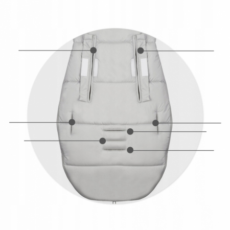 Sac de dormit Ricokids 95 x 48 cm Ricokids Elmi 720002 - Gri deschis [5]