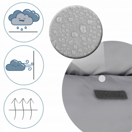 Sac de dormit Ricokids 95 x 48 cm Ricokids Elmi 720002 - Gri deschis [2]