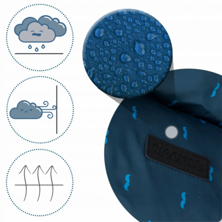 Sac de dormit Ricokids 95 x 48 cm Ricokids Elmi 720004 - Bleumarin cu modele [2]