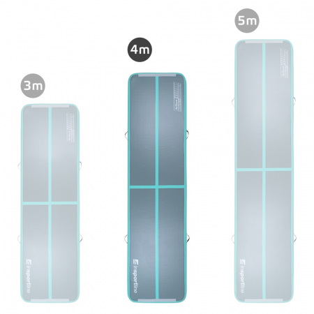 Saltea Gimnastica Gonflabila inSPORTline Airstunt 400 x 100 x 10 cm, Gri [1]