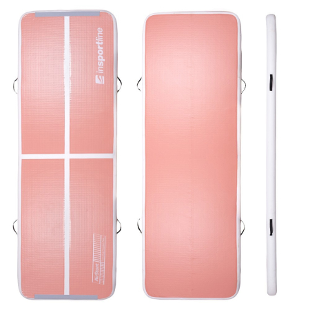Saltea gonflabila gimnastica inSPORTline Airstunt 300 x 100 x 10 cm, Roz Coral [1]