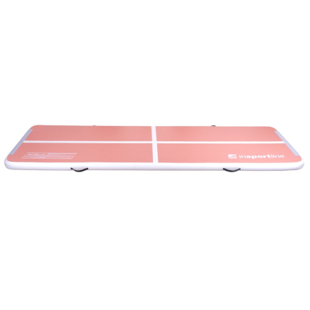 Saltea gonflabila gimnastica inSPORTline Airstunt 400 x 100 x 10 cm, Roz Coral [6]