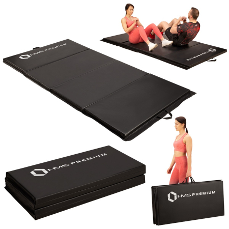 Saltea pliabila 2400x1200 mm Negru, HMS Premium MGS01 [17]