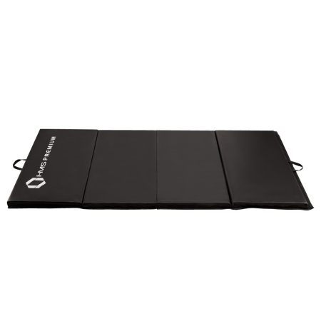 Saltele si Covoare sport Fitness sau Yoga - Saltea pliabila 2400x1200 mm Negru, HMS Premium MGS01