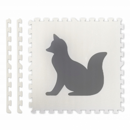 Salteluta de joaca 180 x 120 cm cu animalute 6 bucati Ricokids 7490 - Gri [2]