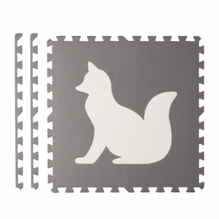 Salteluta de joaca 180 x 120 cm cu animalute 6 bucati Ricokids 7491 - Gri [2]