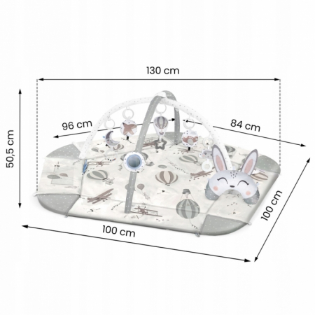 Salteluta de joaca educativa 3 in 1 Nukido 730102 - Gri [7]