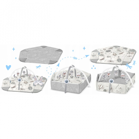 Salteluta de joaca educativa 3 in 1 Nukido 730102 - Gri [1]