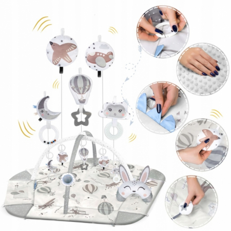 Salteluta de joaca educativa 3 in 1 Nukido 730102 - Gri [6]