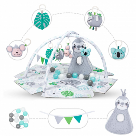 Salteluta de joaca interactiva Kidwell YOGA - Gray [1]