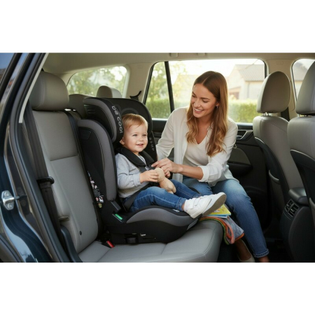 Scaun auto, Be Cool, Bravo, I-Size, 100-150 cm, 4-12 ani, cu isofix, cu inclinare anatomica, Be Night [1]