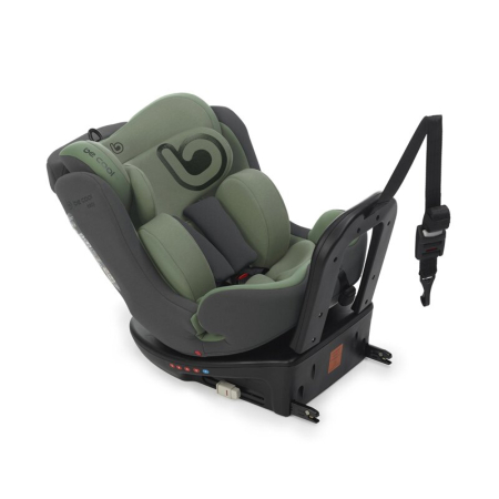 Scaune auto copii - Scaun auto, Be Cool, Easy I-Size, Rotire 360 grade, 40 - 150 cm, 0 - 36 kg, cu Isofix si Centura Top Tether, Be Grass