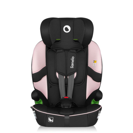 Scaun auto i-Size, Lionelo, Billy , 76 - 150 cm, 1/2/3, Isofix + top tether, Tetiera reglabila in 10 pozitii, Insertie ergonomica, Tapiterie lavabila, Testat la impact, Baza lata, Roz [8]