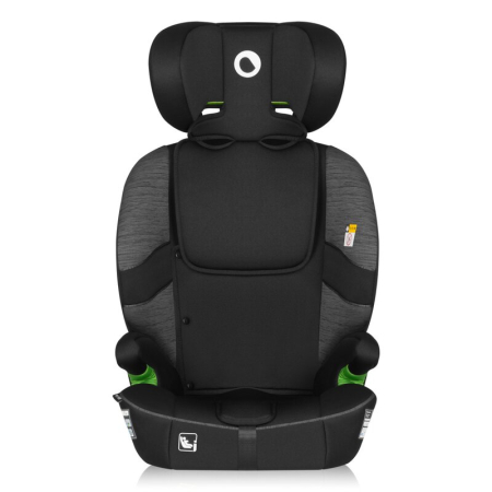 Scaun auto i-Size, Lionelo, Billy , 76 -150 cm, 1/2/3, Isofix + top tether, Tetiera reglabila in 10 pozitii, Insertie ergonomica, Tapiterie lavabila, Testat la impact, Baza lata, Negru/Gri [9]