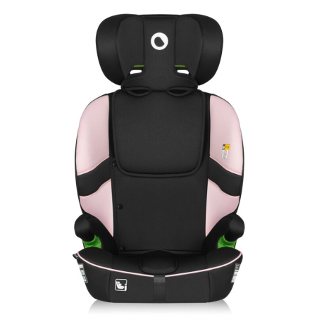 Scaun auto i-Size, Lionelo, Billy , 76 - 150 cm, 1/2/3, Isofix + top tether, Tetiera reglabila in 10 pozitii, Insertie ergonomica, Tapiterie lavabila, Testat la impact, Baza lata, Roz [9]