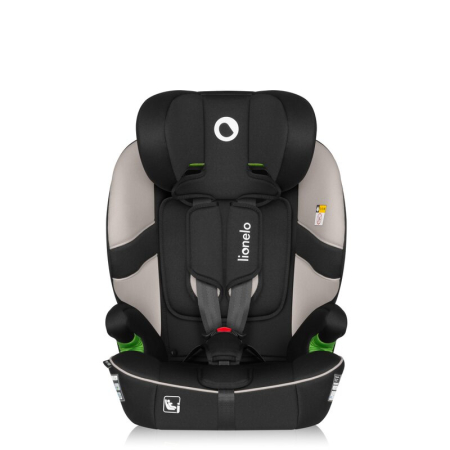 Scaun auto i-Size, Lionelo, Billy , 76 - 150 cm, 1/2/3, Isofix + top tether, Tetiera reglabila in 10 pozitii, Insertie ergonomica, Tapiterie lavabila, Testat la impact, Baza lata, Bej [7]