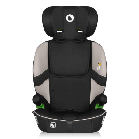 Scaun auto i-Size, Lionelo, Billy , 76 - 150 cm, 1/2/3, Isofix + top tether, Tetiera reglabila in 10 pozitii, Insertie ergonomica, Tapiterie lavabila, Testat la impact, Baza lata, Bej [9]