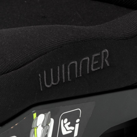 Scaun auto, Jane, iWinner, I-Size, 100-150 cm, 4-12 ani, Cu isofix, Conform cu ECE R129, Design sport, Matt Black [6]