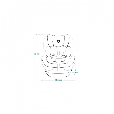 Scaun auto Lionelo Harper i-Size Isofix cu centura TopTether 9-36 kg 76-150 cm [35]