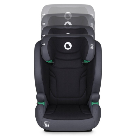 Scaun auto, Lionelo, i-Size Igo, 100- 150 cm, cu isofix, Protectie laterala, Ajustare spatar in 2 pozitii, Tetiera Tri-Guard reglabila in 11 pozitii,  Negru [13]