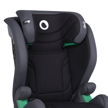 Scaun auto, Lionelo, i-Size Igo, 100- 150 cm, cu isofix, Protectie laterala, Ajustare spatar in 2 pozitii, Tetiera Tri-Guard reglabila in 11 pozitii,  Negru [21]