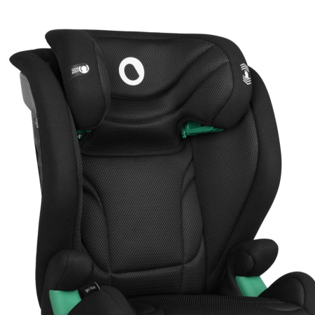 Scaun auto, Lionelo, i-Size Igo, 100- 150 cm, cu isofix, Protectie laterala, Ajustare spatar in 2 pozitii, Tetiera Tri-Guard reglabila in 11 pozitii,  Negru [22]