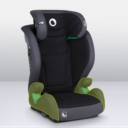 Scaun auto, Lionelo, i-Size Igo, 100- 150 cm, cu isofix, Protectie laterala, Ajustare spatar in 2 pozitii, Tetiera Tri-Guard reglabila in 11 pozitii,  Negru [32]