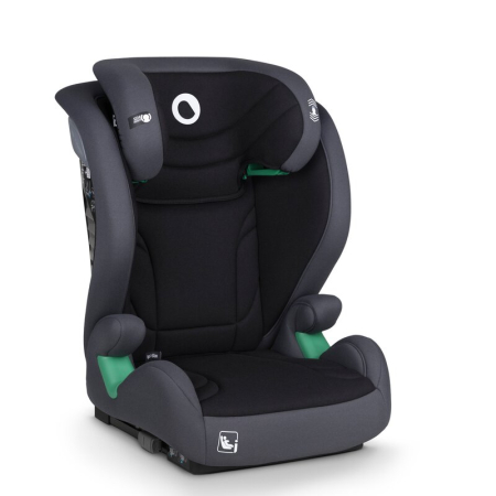 Scaun auto, Lionelo, i-Size Igo, 100- 150 cm, cu isofix, Protectie laterala, Ajustare spatar in 2 pozitii, Tetiera Tri-Guard reglabila in 11 pozitii,  Negru [2]