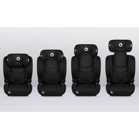 Scaun auto, Lionelo, i-Size Igo, 100- 150 cm, cu isofix, Protectie laterala, Ajustare spatar in 2 pozitii, Tetiera Tri-Guard reglabila in 11 pozitii,  Negru [27]