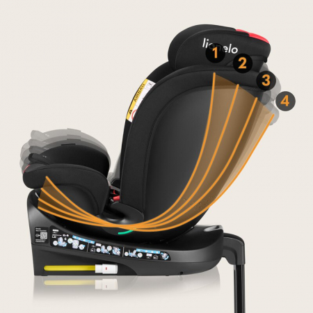 Scaun auto Lionelo i-Size Navy 0-36 Kg 40-150 cm cu isofix si picior de fixare [37]