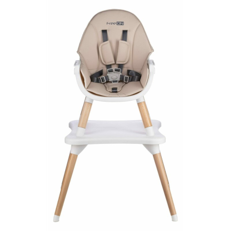 Scaun de masa, FreeON, Eos, 3 in 1, Multifunctional, Cu tavita reglabila si detasabila, Conform cu standardul european de securitate EN 14988:2017+A1:2020, Beige [2]