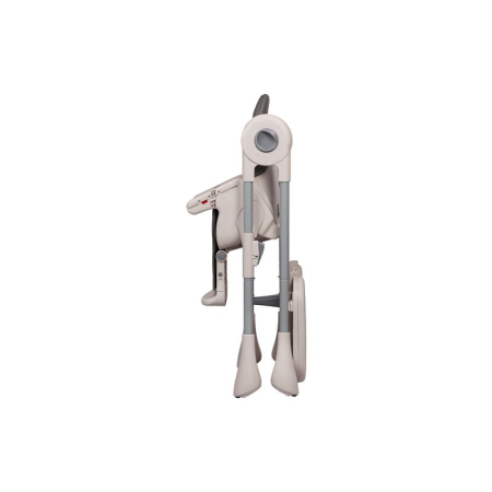 Scaun de masa, Lionelo, Zanna, Reglabil, 4 Pozitii pe inaltime, Pliabil, din Metal, Conform cu standardul european de securitate EN14988, Gri [18]
