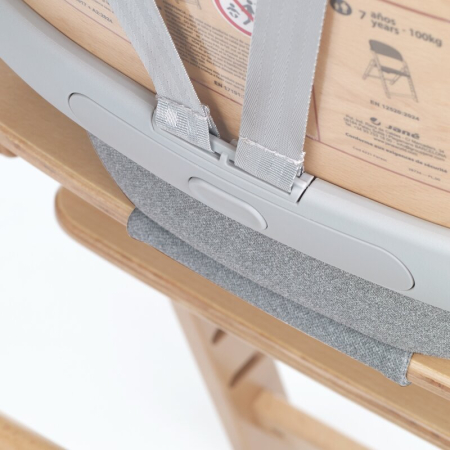 Scaun de masa multifunctional pliabil, Jane, Forest, De la 6 luni la adult, Din lemn fag, Greutate maxima 100 Kg, Mist [15]