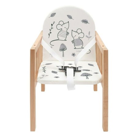 Scaun de masa, New Baby, 2 in 1, Transformabil in masuta si scaun, din lemn, Inaltime 93 cm, Jerry [3]