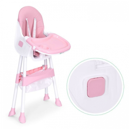 Scaun de masa pentru copii Ecotoys HC521 - Roz [8]