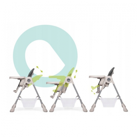 Scaun de masa Reglabil, Pliabil Zanna din Metal - Lionelo [1]