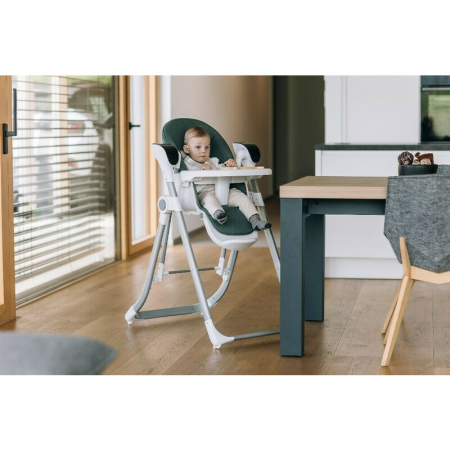 Scaun de masa si balansoar, FreeON, Oli Deluxe, 2 in 1, Transformabil, Multifunctional, cu melodii de leagan, 0 luni+, Beige [14]