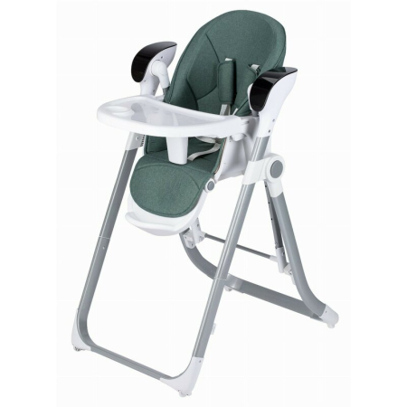 Scaun masa copii - Scaun de masa si balansoar, FreeON, Oli Deluxe, 2 in 1, Transformabil, Multifunctional, cu melodii de leagan, 0 luni+, Pistachio